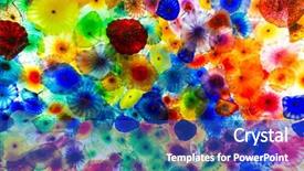  Presentation with shapes - Audience pleasing slides consisting of blue tile mosaic texture vibrant - colourful background made up backdrop and a royal blue colored foreground