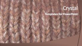  Presentation with knitting needles and wool - Presentation design with colourful backrounds - pink color wool knitted background background and a coral colored foreground