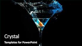  Presentation with black - Colorful PPT layouts enhanced with colourful coctail on the black backdrop and a black colored foreground