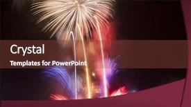 Presentation with fireworks - Presentation theme consisting of guys fawkes - colourful fireworks background and a tawny brown colored foreground
