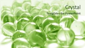  Presentation with marbles - Beautiful PPT theme featuring colourful glass marbles green backdrop and a soft green colored foreground