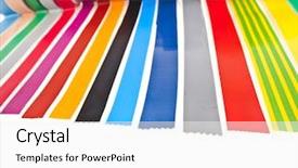  Presentation with tape - Amazing presentation theme having colourful insulating adhesive tape backdrop and a white colored foreground