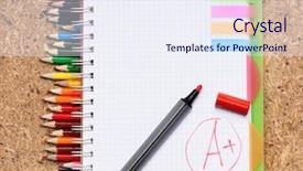  Presentation with colourful letter - Cool new PPT layouts with colourful letter - great work - mark backdrop and a sky blue colored foreground