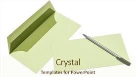  Presentation with soil cover - Theme enhanced with colourful letter - pen and cover isolated background and a  colored foreground