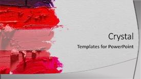  Presentation with lipstick - Beautiful PPT theme featuring colourful lipstick on white background backdrop and a light gray colored foreground