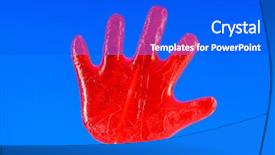  Presentation with lollipop - PPT layouts consisting of colourful-lollipop-against-the-colourful background and a cobalt blue colored foreground