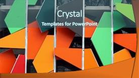  Presentation with melbourne - Theme consisting of colourful office building in melbourne background and a ocean colored foreground