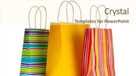 Presentation with paper bag vs plastic bags - PPT layouts featuring colourful paper shopping bags isolated background and a cream colored foreground