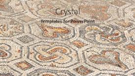  Presentation with mosaic - Audience pleasing presentation theme consisting of colourful-stone-mosaic backdrop and a mint green colored foreground