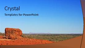 Presentation with australian outback - Colorful theme enhanced with colours of the vast australian backdrop and a light blue colored foreground