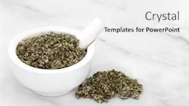  Presentation with arthritis - Slide deck featuring coltsfoot-herb-leaves background and a white colored foreground