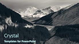  Presentation with banff national park - PPT layouts consisting of columbia-icefield-with-snow-covered background and a tawny brown colored foreground