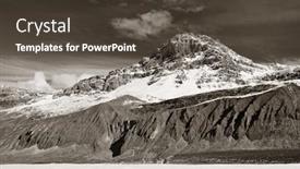  Presentation with banff national park - Audience pleasing slide deck consisting of columbia-icefield-with-snow-covered backdrop and a dark gray colored foreground