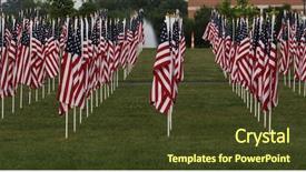  Presentation with columbus - Theme enhanced with columbus day - border of american flags background and a tawny brown colored foreground