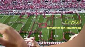  Presentation with alumni - Amazing PPT layouts having columbus-oh-september-5 backdrop and a tawny brown colored foreground