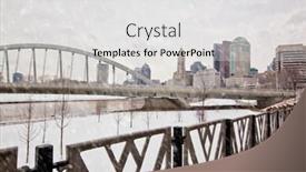  Presentation with columbus - Beautiful PPT theme featuring columbus ohio along the scioto backdrop and a light gray colored foreground