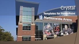  Presentation with venue - Cool new PPT theme with columbus-ohio-august-5-2016 backdrop and a ocean colored foreground