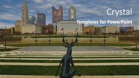  Presentation with columbus - PPT theme having columbus-ohio-march-5-2017 background and a seafoam green colored foreground