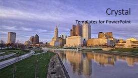  Presentation with columbus - Cool new theme with columbus ohio reflected backdrop and a  colored foreground