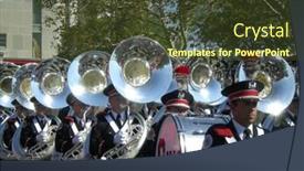  Presentation with columbus - Presentation theme enhanced with columbus-ohio-september-18 background and a tawny brown colored foreground