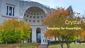  Presentation with columbus - Beautiful slides featuring columbus-ohio-united-states-november backdrop and a tawny brown colored foreground