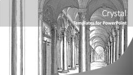  Presentation with corinthian - Audience pleasing theme consisting of column-of-the-corinthian-order backdrop and a gray colored foreground