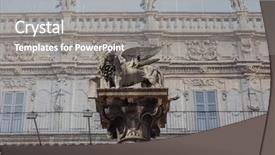  Presentation with lion - Colorful presentation enhanced with columns - leone marciano meaning lion backdrop and a gray colored foreground