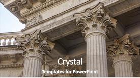  Presentation with justice - Cool new PPT layouts with columns - vintage old justice courthouse column backdrop and a violet colored foreground