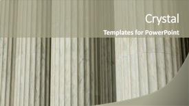  Presentation with supreme court - Presentation design with columns and steps background texture background and a gray colored foreground