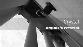  Presentation with architecture columns - Presentation design featuring columns-of-marble background and a dark gray colored foreground