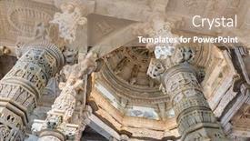  Presentation with jain - PPT theme enhanced with columns-pillars-of-beautiful-ranakpur background and a coral colored foreground