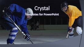  Presentation with ice hockey nhl - PPT layouts enhanced with comaps - ice hockey sport players comptetition background and a  colored foreground