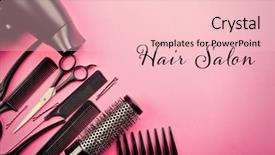  Presentation with barber - PPT theme with comaps - text hair salon and barber background and a lemonade colored foreground