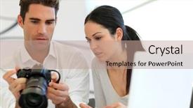  Presentation with medical tourism agency services - Audience pleasing theme consisting of comaps - work meeting in photo agency backdrop and a coral colored foreground