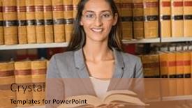  Presentation with law - Presentation theme consisting of combination-of-law-day-text background and a coral colored foreground