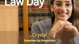  Presentation with law - Slide deck consisting of combination-of-law-day-text background and a tawny brown colored foreground