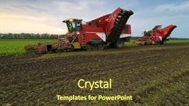  Presentation with summer event - Beautiful PPT layouts featuring combine harvesters harvest of sugar backdrop and a tawny brown colored foreground