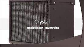  Presentation with business guitar - Audience pleasing PPT layouts consisting of combo - guitar amplifier isolated on white backdrop and a dark gray colored foreground