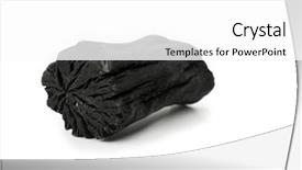  Presentation with charcoal - Colorful slide set enhanced with combustion - natural wood charcoal isolated backdrop and a white colored foreground