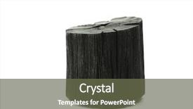  Presentation with traditional wood - PPT layouts consisting of combustion - natural wood charcoal isolated background and a tawny brown colored foreground