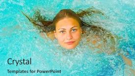  Presentation with now - Amazing presentation theme having come into the water now backdrop and a  colored foreground