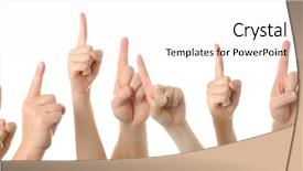  Presentation with number - Colorful slide set enhanced with come together for number one backdrop and a white colored foreground