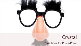  Presentation with pair - Slide deck enhanced with comedy - photo of a pair background and a sky blue colored foreground