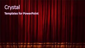  Presentation with red stage curtain - Slides with comedy - red stage curtain background background and a wine colored foreground