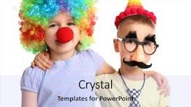  Presentation with whiteboard kids cute - Presentation design with comedy festival - cute little kids in funny background and a light blue colored foreground