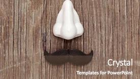  Presentation with comedy - Theme with comedy festival - fake nose and a fake background and a violet colored foreground