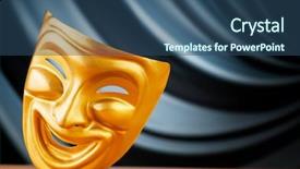  Presentation with masks - Slide set with toy sheep beige sits background and a tawny brown colored foreground