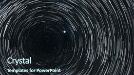  Presentation with star trails - PPT theme with comet - collage of starry sky background and a wine colored foreground