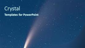  Presentation with 2020 - PPT theme featuring comet-c-2020-f3-neowise background and a ocean colored foreground