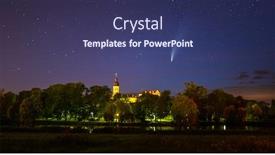  Presentation with 2020 - Presentation with comet-c-2020-f3-neowise background and a ocean colored foreground